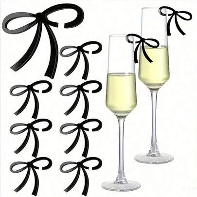 10 nhãn dán hình nơ bằng acrylic, thích hợp cho tiệc tùng, ngày lễ, trang trí đám cưới, gói quà, sinh nhật, tốt nghiệp.