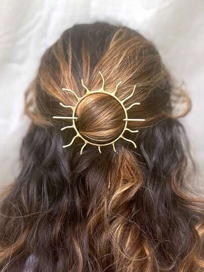 Fashionable Minimalist Creative Retro Delicate Versatile Round Bun Hairpin 2 Pieces Hair Accessory Set, Suitable For Women's Daily Wear, Outings, Photo Shoots, Gifts