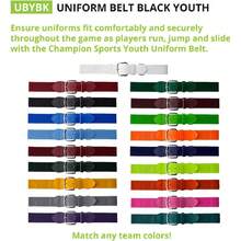 Champion Sports - Cinturones de béisbol y sóftbol para adultos y jóvenes, en varios colores,41154909 - Óxido marrón - Ver 5