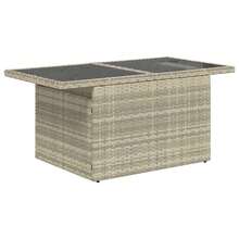 vidaXL 7-Teiliges Gartensofaset Mit Kissen, Hellgrau, Poly-Rattan - Grey - View 6