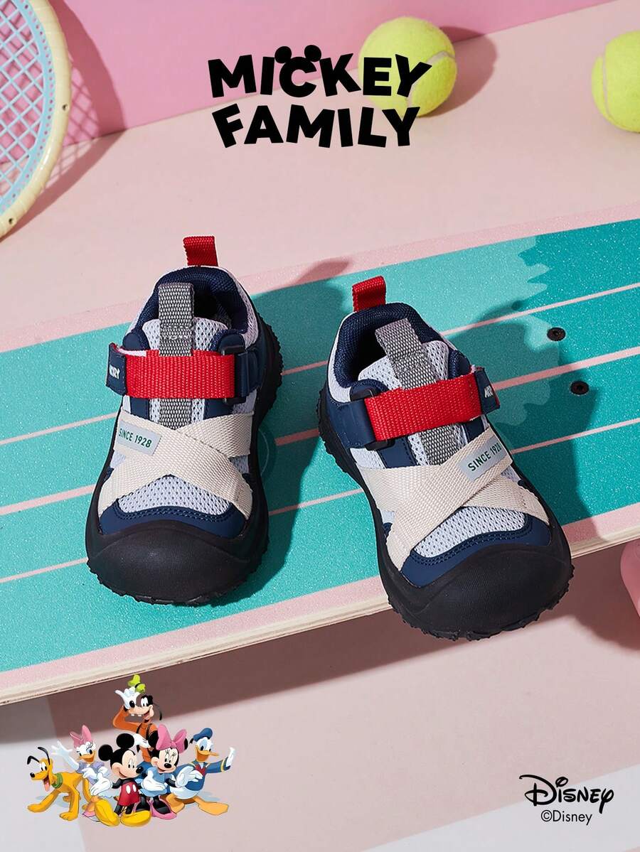 Disney 1 Pair  Collaboration Children's Sneakers, Suitable For Daily Wear, Festivals, Sports, Outdoor Activities, Comfortable, Non-Slip, Breathable (Boys' Sneakers, Boys' Skate Shoes, Children's Sneakers, Girls' Sneakers, Girls' Skate Shoes) - Blue - View 1