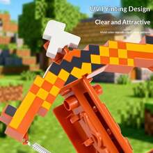 1pc MC Catapult Crossbow, Brown Bow, Pixel-Style Game Model. Perfect Gift For Birthdays, Christmas, Halloween, Easter, And Any Other Occasions - Multicolor - View 4