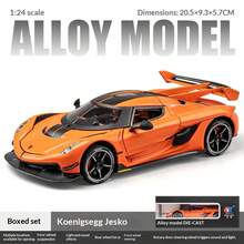 1:24 比例合金压铸 Koenigsegg Jesko 超级跑车模型，高度还原 Forza Horizon 4 中的车辆，令人印象深刻的桌面收藏品，节日、生日或家居装饰的绝佳礼物 - 彩色 - 查看 12
