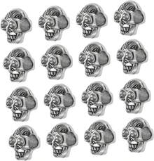 KALLORY Cuentas Espaciadoras Flocadas Accesorios De Joyería Dijes Para Collares Cuentas Dijes De Calavera Colgantes Colgantes Para Hacer Joyas Fabricación De Joyas - 1 - Ver 2