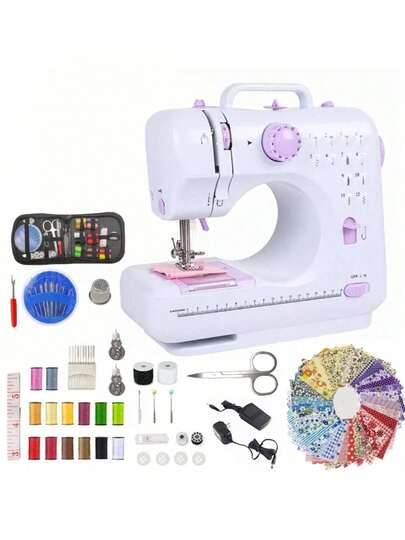 Máquina Coser Eléctrica Portátil El Hogar 115 Piezas Set