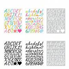6/8 Pcs 1 Inch Vinyl Calligraphy Letter Stickers Set, Gold Self-Adhesive Alphabet Numeric Stickers, DIY Small Letter Number Stickers For Scrapbooking, Water Bottles, Jars, Spice Jars, Crafts, Mailboxes, Etc. - Multicolor - View 14