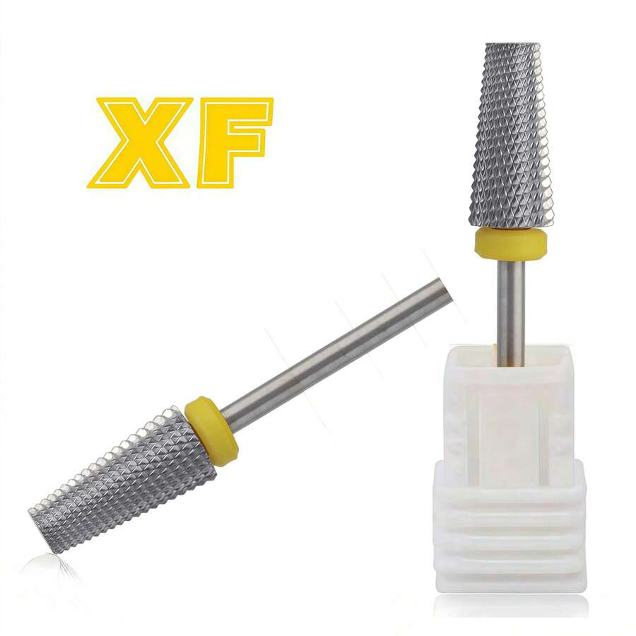1支多功能碳化钨指甲钻头，3/32英寸柄径，适用于快速去除指甲胶，且无异味。 - 黃色 - 查看 1