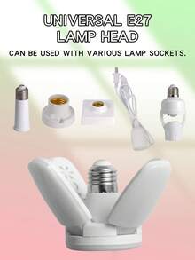 1/2/4 szt. żarówek LED E27, składana lampa wisząca - AC 85-265 V, 28 W, drukowana w 3D, do użytku wewnątrz pomieszczeń, okablowanie na stałe, nie wymaga baterii, nowoczesna konstrukcja oprawy oświetleniowej do wnętrz, żarówka LED w zestawie - białe światło - Zobacz 7