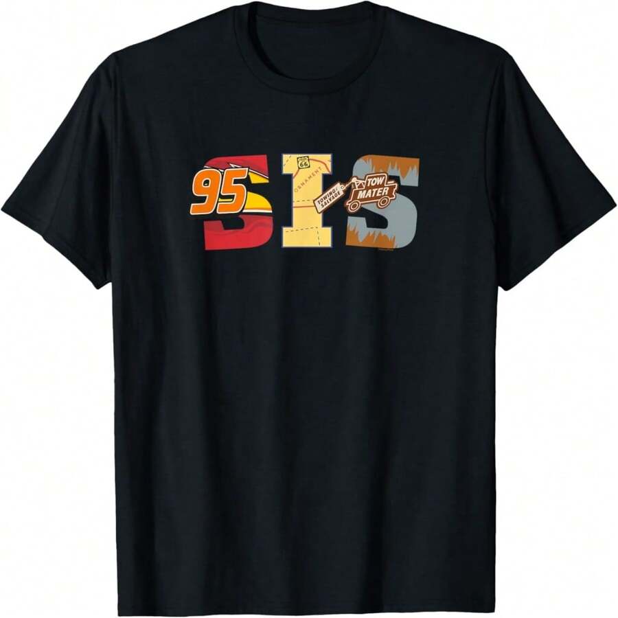 Disneybrand & Pixar's Cars Sis Sister Family T Matching T-Shirt - Đen 3 - Xem 1