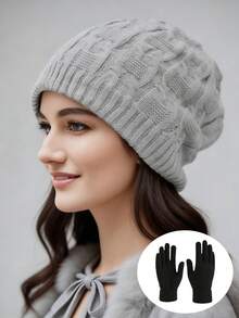 1pc Or 2pcs Unisex Thick Thermal Lined Slouchy Beanie, Fashion Winter Hat, Warm Ear Protection, Suitable For Daily Wear, Skating, Skiing, Autumn/Winter - Multicolor - View 7