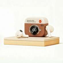 TWS Trådlösa Hörlurar Bluetooth-Hörlurar Sport HIFI Surround Stereo Bluetooth-Hörlurar Retro Kamerastil HD-Samtalsheadset - Multifärgad - Visa 12