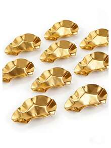 Bộ 5/10 món dụng cụ nấu ăn hình con hàu, khay đựng thìa súp, thìa xới cơm, khay đựng gia vị và nước tương, khuôn nướng hàu. - Vàng - Xem 7