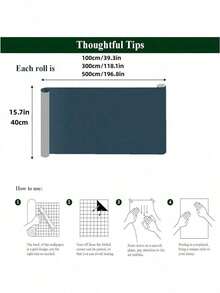 1 Roll Grey Faux Linen Peel And Stick Wallpaper, Self-Adhesive Removable Wallpaper For Furniture, Cabinet, Wall, Countertop Renovation, Waterproof And Durable, Easy To Apply Vinyl Wallpaper, 15.7 Inches X 118.1 Inches - B-Grey - View 3