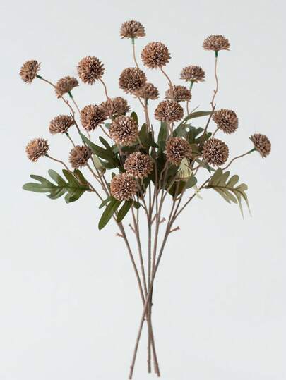 1株仿真植物，迷你蒲公英花，50厘米塑料仿真植物枝，丝绸花，仿真花茎，适用于家居客厅卧室装饰，假植物，秋季装饰，房间，书桌，花园装饰，房间装饰用品，情人节礼物