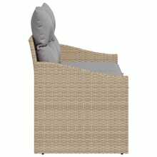 vidaXL 123 X 62 X 69 Cm Poly-Rattan Garten-Sofa Mit Kissen - Beige - Übersicht 5