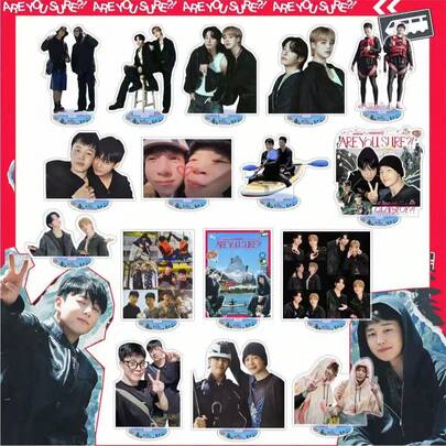 JUNK KOOK And JIMIN <Are You Sure 2> / , J-HOPE, JIMIN, V, , JIN, RM, 2026 Comeback Tour / V "TYPE" / Acrylic Standee Desktop Decorations, Desktop Ornaments, Holiday Gifts, Exclusive Fan Gifts.