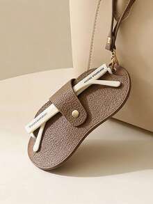 1pc Portable PU Leather Glasses Case With Lanyard, Soft Eyeglasses Pouch, Fashion Hanging Eyewear Holder, Can Be Hung On Handbag Or Wallet, Everyday Portable Protective Eyewear Storage, Lightweight Durable Case For Reading Glasses And Sunglasses, Stylish Hanging Accessory For Travel, Quick-Access Eyewear Organizer, Versatile On-The-Go Compact Solution, Perfect Everyday Carry Essential For Glasses - Brown - View 4