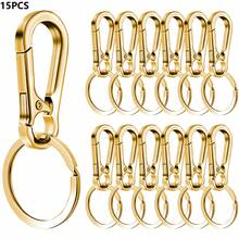 4/6/10/15pcs Durable Metal Carabiners Keychains - Carabiners, Metal Keychains, Convenient Keyring And Keychain Organizer Pouch, With Sturdy Clips And Car Key Hooks - Carabiner - View 20