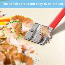 5/20 件装金属削笔器 - 单孔/双孔削笔器，大孔和小孔设计，开学季文具，廉价开学用品，入学礼物（银色） - 套裝 - 查看 7