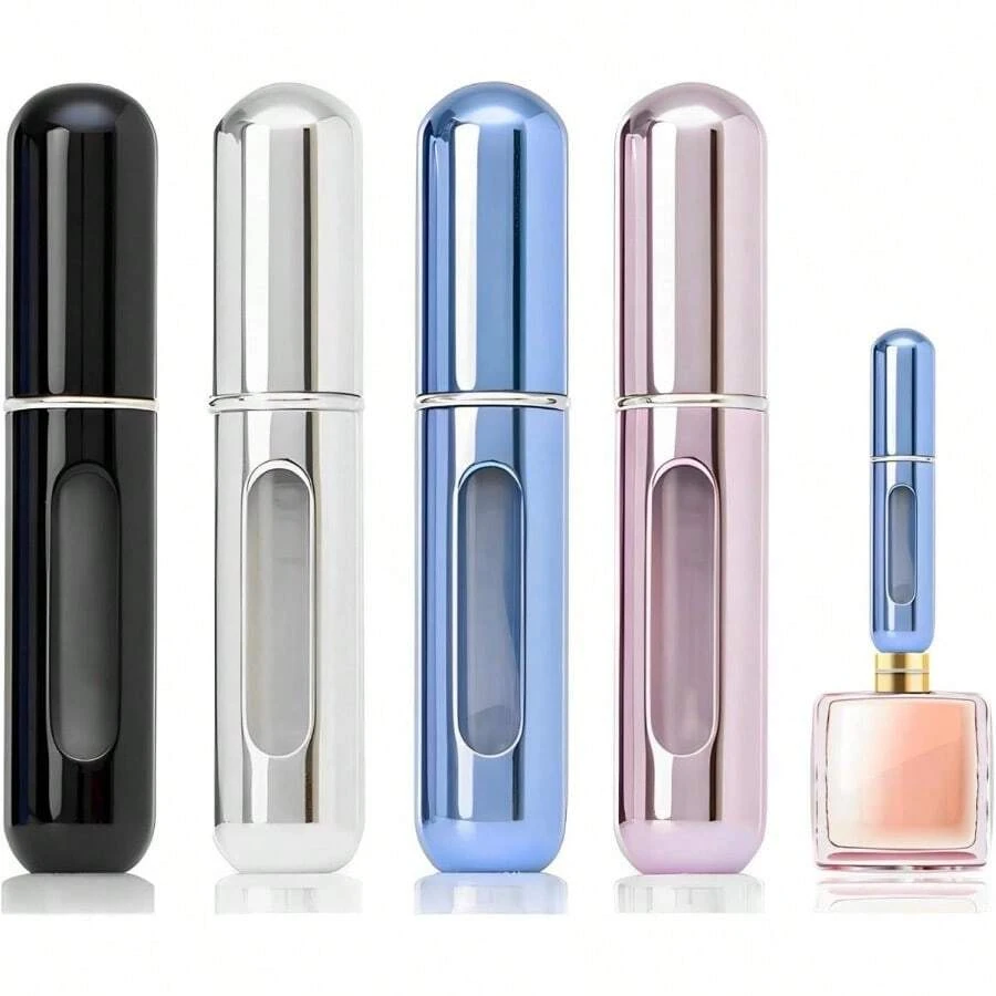 Travel Refillable Atomizer Sprayer For Perfume And Cologne Travel Bottle, Mini Perfume Refillable Bottle Perfect For Pockets - 銀色 1 件 - 查看 1