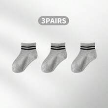 3/6/9/15 Pairs Kids Cartoon Pattern Socks, Breathable Mid-Calf Socks For Home And School Wear, Spring/Summer - Multicolor - View 62