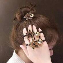 1 Korean Style New Leopard Print Hair Tie - Sweet Love Design, High Elasticity Latex Core With  Leopard Print | Hair Accessories / Korean Fashion / Leopard Element / Sweet Accessories / Adult Hair Tie - 1 Piece - View 5
