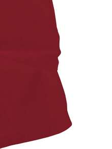 男士休闲运动衬衫 - 撞色印花，领口和袖口饰边，短袖T恤，适合休闲和工作场合穿着，可机洗，常规版型，休闲服饰，时尚撞色饰边，柔软面料，夏季款 - 紅色 - 查看 4