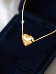 1条S925纯银极简3D心形脚链，浪漫设计，适合女性日常及度假佩戴，独特心形，百搭优雅，是馈赠佳品。 - 心 - 查看 7