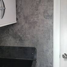Thick, Removable Vinyl Contact Paper-Peel & Stick Vintage Cement Gray Wallpaper For Living Room, Kitchen, Bedroom, Dorm Decor & Furniture Makeover - 1PC - View 4