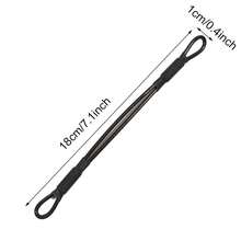 钢丝绳户外旅行安全缆锁，编织钢丝涂层安全缆绳行李锁，安全缆绳钢丝绳链锁双环轻便型 - 防盜 - 查看 4