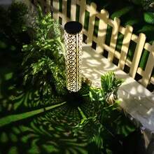 Đèn sân vườn năng lượng mặt trời bằng kim loại kiểu cổ điển, chống thấm nước, đèn lối đi năng lượng mặt trời rỗng ruột với hiệu ứng chiếu sáng, đèn trang trí cảnh quan năng lượng mặt trời cho sân vườn, bãi cỏ, hiên nhà, lối đi. - TY-K111 - Xem 11