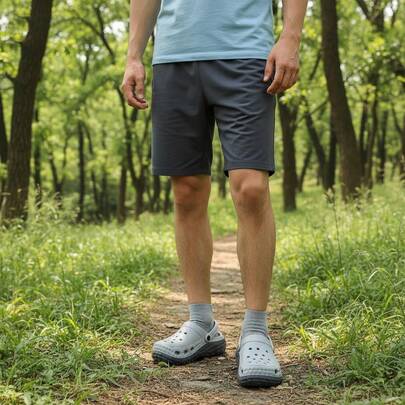 YOUMGL Men's Summer Outdoor Sports Lightweight Soft Sole Non-Slip Closed-Toe Breathable Sandals