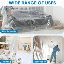 1 pieza Película protectora de piso resistente y de gran tamaño, impermeable y antipolvo para pintura, renovación y arte, hogar y vida, productos del hogar, cubiertas antipolvo, cubiertas de polvo para muebles - Multicolor - Ver 6