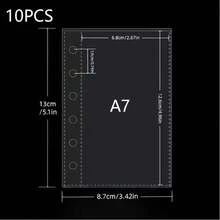 1pc Portable Transparent Loose-Leaf Binder, Transparent Sticker Book Loose-Leaf Binder, Photo Album Sticker Loose-Leaf Binder, Sticker Book, Photo Storage Bag, Weekly Planner Loose-Leaf Binder, Monthly Planner Loose-Leaf Binder, Planner, Notebook, Office Supplies - Multicolor - View 19