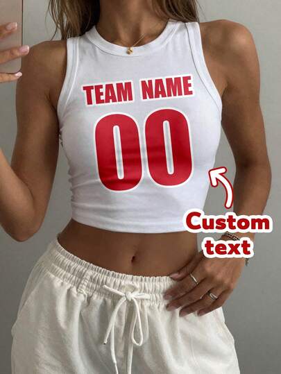 Custom Team Sports Sleeveless Jersey, Custom Numbered Jersey, Custom Player Numbered Jersey