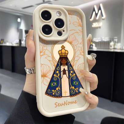 Capinha Capa de Silicone Nossa Senhora Aparecida Anti queda e Macia para I P H ONE XR 11 12 13 14 15 16 PRO MAX 14 15 16 PLUS REDMI A2 A3 8 9A 10C 12 13 14C  11 12 LITE POCO F3 F5 M3 M4 PRO X3 X5 X6 NOTE 8 9 11 12 13 14 PRO Galaxy A03 A04 A05 A10 A11 A12 A13 A14 A15 A20 A23 A32 A34 A35 A50 A51 A52 A54 A55 A71 A72 M34 S20 FE S21 FE S22 ULTRA S23 FE S23 ULTRA S24 ULTRA S24 PLUS MOTO E13 G04 G24 E14 G14 G22 G30 G10 G20 G34 G53 G54 G84