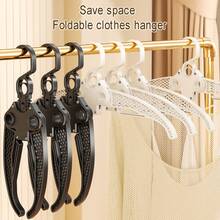 1pc Lazy Spring Retractable Clothes Hanger, Foldable Household Anti-Slip Wide-Shoulder Traceless Clothes Drying Rack, Storage Wonder, Clothes Hanger - Multicolor - View 4