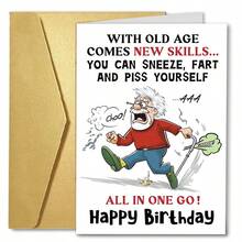 Funny Birthday Cards With Envelopes, Fun Birthday Cards, Text Card Gifts, Holiday Card Gifts - Single Piece - View 1
