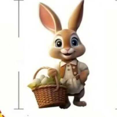 6pcs Easter Bunny Yard Signs, Plastic Outdoor Garden Decor, Stake Rabbit Lawn Decorations, Spring, Easter Holiday Non-Electric Holiday Decorations