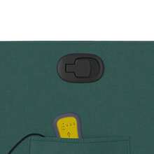 vidaXL Poltrona massaggiante in tessuto verde scuro - Grigio - Visualizzare 10