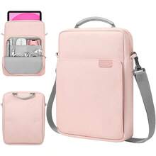 Tablet Sleeve Bag Case With Shoulder Strap Compatible With Samsung Galaxy , IPad , Kindle And Android Tablet. - Baby Pink - View 1