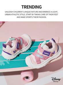 Disney 1 Pair  Collaboration Children's Sneakers, Suitable For Daily Wear, Festivals, Sports, Outdoor Activities, Comfortable, Non-Slip, Breathable (Boys' Sneakers, Boys' Skate Shoes, Children's Sneakers, Girls' Sneakers, Girls' Skate Shoes) - Pink - View 2