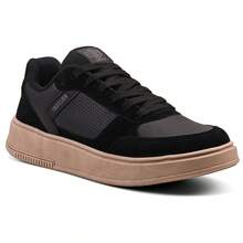 Men's Casual Street Minimalist Comfortable Basic Lightweight Urban Style Sneakers EDN2206 - 黑色 - 查看 5