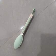 Pinzas multiusos de acero inoxidable antideslizantes, adecuadas para pan, alimentos, utensilios, platos picantes, comida fría - Multicolor - Ver 8