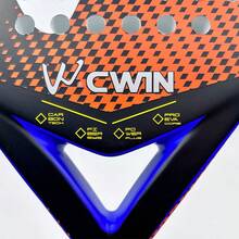 板式网球拍，碳纤维软EVA拍面，配有拍包，非常适合感恩节、圣诞节、万圣节和新年庆祝活动。 - 彩色 - 查看 9