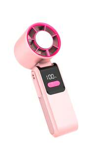 3-In-1 Portable Handheld Foldable Neck Fan With Built-In Type-C Charging Cable, Serves As Emergency Phone Charger, Convenient For Travel And Outdoor Use - Multicolor - View 19