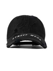 1顶女士可调节高档棒球帽，豹纹印花后扣帽，时尚百搭，男女通用 - 棒球帽 - 查看 12