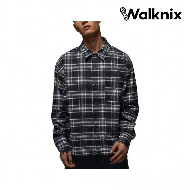 Jordan As M J Brk Flannel Gfx Long Sleeve Shirt Shirts Men - 彩色 - 查看 1