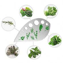 9-Hole Stainless Steel Herb Stripper, Multi-Function Kitchen Herb Cutter And Stripper Tool - Multicolor - View 4