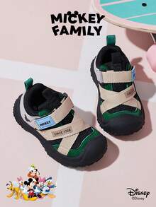 Disney 1 Pair  Collaboration Children's Sneakers, Suitable For Daily Wear, Festivals, Sports, Outdoor Activities, Comfortable, Non-Slip, Breathable (Boys' Sneakers, Boys' Skate Shoes, Children's Sneakers, Girls' Sneakers, Girls' Skate Shoes) - Black - View 1